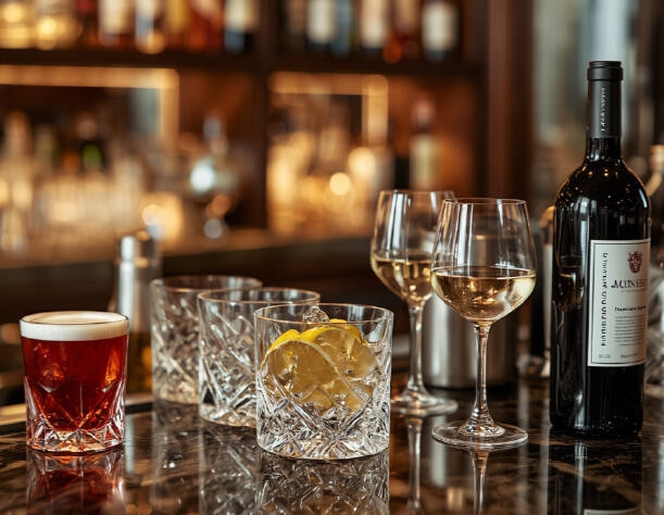 Elevated Wine and Cocktail Selections